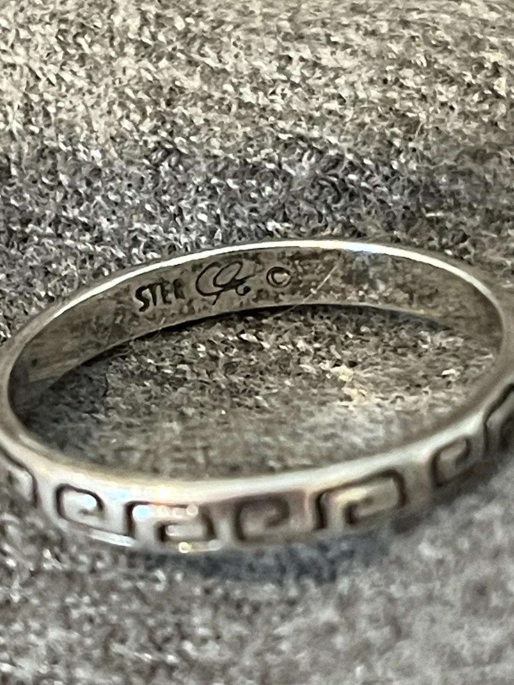 Carolyn Pollack Sterling Stamped Ring-7